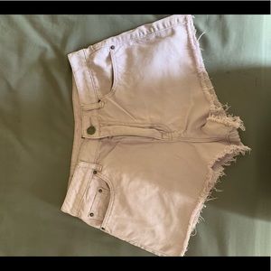 high waisted lavender shorts